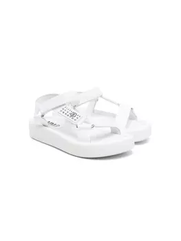 MM6 Maison Margiela Kids сандалии на платформе, белый