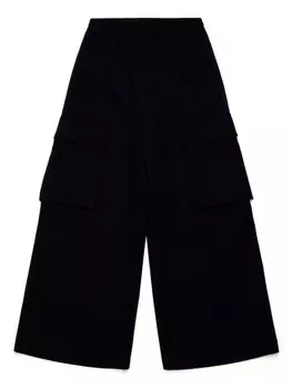 MM6 Maison Margiela Kids широкие брюки карго, черный