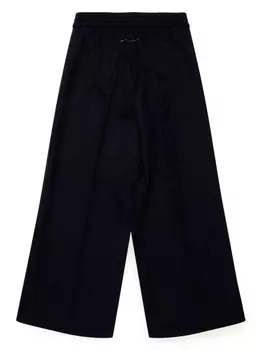 MM6 Maison Margiela Kids широкие брюки с лампасами, черный