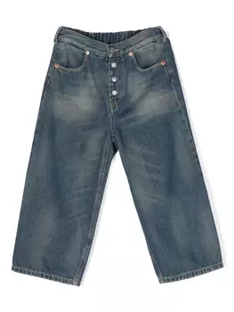 MM6 Maison Margiela Kids широкие джинсы, синий
