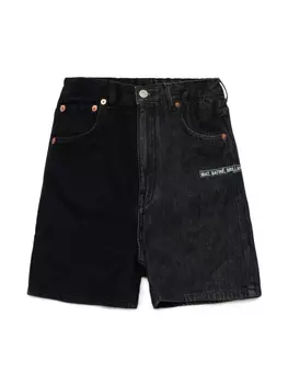 MM6 Maison Margiela Kids шорты со вставками, черный