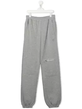 MM6 Maison Margiela Kids спортивные брюки прямого кроя, серый