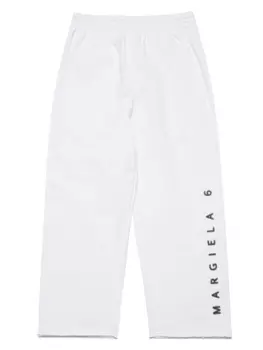 MM6 Maison Margiela Kids спортивные брюки с логотипом, желтый