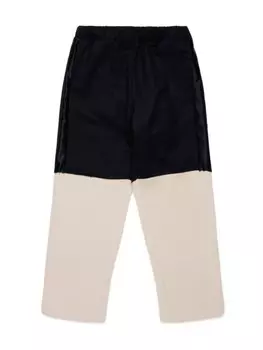 MM6 Maison Margiela Kids спортивные брюки с принтом Numbers, черный