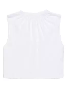 MM6 Maison Margiela Kids топ Numbers без рукавов, белый