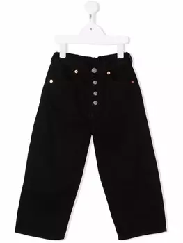 MM6 Maison Margiela Kids узкие джинсы, черный
