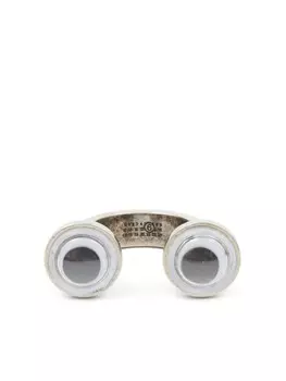 MM6 Maison Margiela кольцо Googley Eyes, серебряный