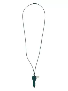 MM6 Maison Margiela колье Candle Waxed, зеленый