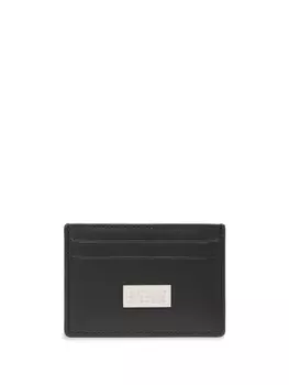 MM6 Maison Margiela кожаный держатель карт с цифрами, черный