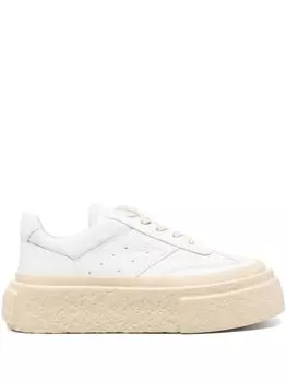 MM6 Maison Margiela кроссовки на контрастной платформе, белый