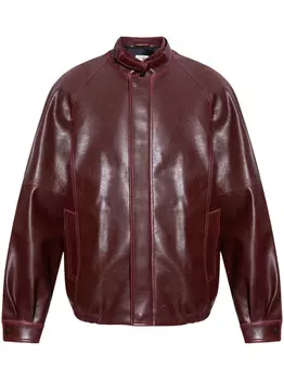 MM6 Maison Margiela куртка из искусственной кожи, красный
