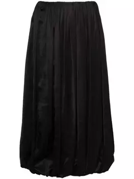 MM6 Maison Margiela мини-платье со складками, черный
