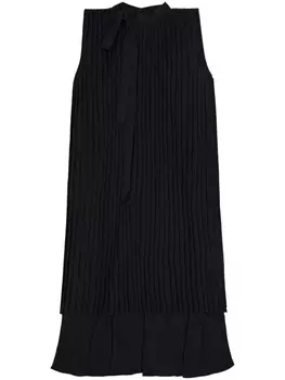 MM6 Maison Margiela многослойное платье без рукавов, черный