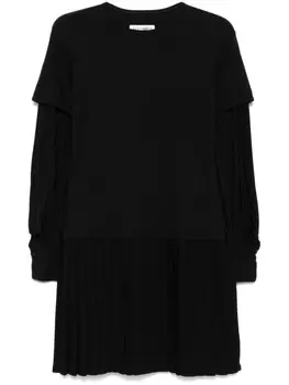 MM6 Maison Margiela многослойное платье мини, черный