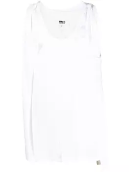 MM6 Maison Margiela многослойный топ, белый