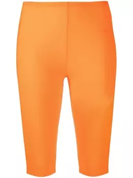 MM6 Maison Margiela облегающие шорты, оранжевый