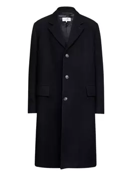 MM6 Maison Margiela однобортное пальто, черный