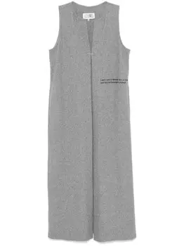 MM6 Maison Margiela пальто без рукавов, серый