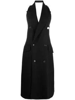 MM6 Maison Margiela пальто строгого кроя, черный