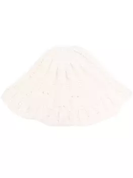 MM6 Maison Margiela панама в рубчик, нейтральный цвет