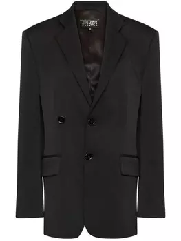 MM6 Maison Margiela пиджак с заостренными лацканами, черный