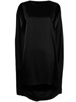 MM6 Maison Margiela платье без рукавов с кейпом, черный