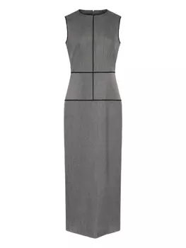 MM6 Maison Margiela платье без рукавов со вставками, серый