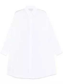MM6 Maison Margiela платье-рубашка в полоску, белый