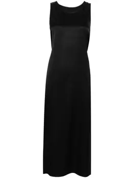 MM6 Maison Margiela платье с разрезом, черный