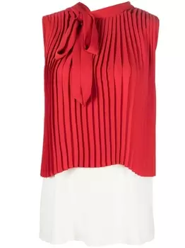MM6 Maison Margiela плиссированная блузка, красный