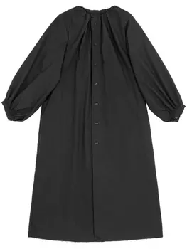 MM6 Maison Margiela поплиновое платье миди, черный
