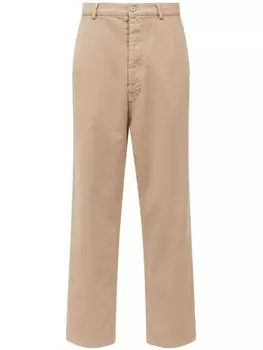 MM6 Maison Margiela прямые брюки, нейтральный цвет