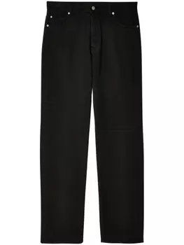 MM6 Maison Margiela прямые джинсы средней посадки, черный