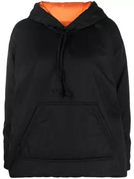 MM6 Maison Margiela пуховик с капюшоном, черный