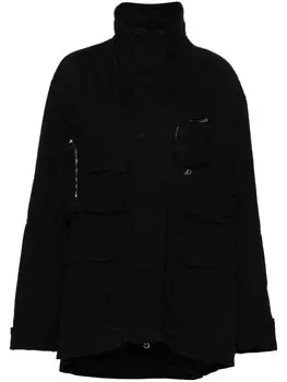 MM6 Maison Margiela пуховик с карманами карго, черный