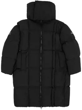 MM6 Maison Margiela пуховик со съемным капюшоном из коллаборации с Chen Peng, черный