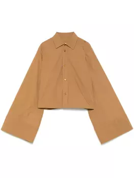 MM6 Maison Margiela рубашка на пуговицах, коричневый