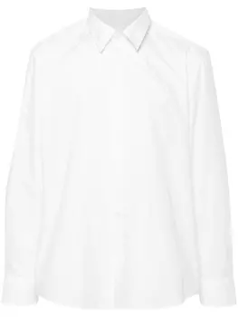 MM6 Maison Margiela рубашка поло с воротником на молнии, белый