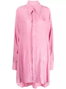 MM6 Maison Margiela рубашка с длинными рукавами, розовый