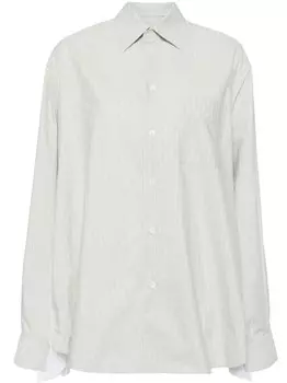 MM6 Maison Margiela рубашка с длинными рукавами, серый