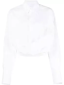 MM6 Maison Margiela рубашка с классическим воротником, белый