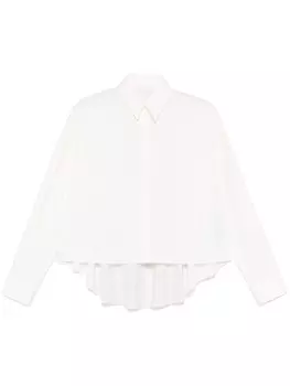 MM6 Maison Margiela рубашка с контрастной вставкой, белый