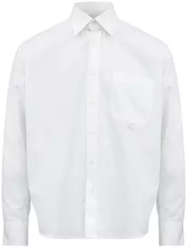 MM6 Maison Margiela рубашка со съемным воротником, белый