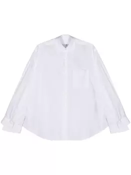 MM6 Maison Margiela рубашка со вставками, белый