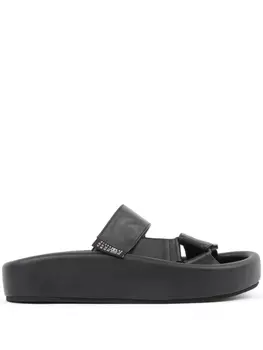 MM6 Maison Margiela сандалии на платформе, черный