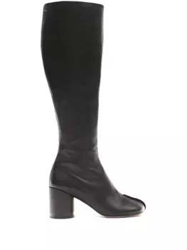MM6 Maison Margiela сапоги с закругленным носком, черный