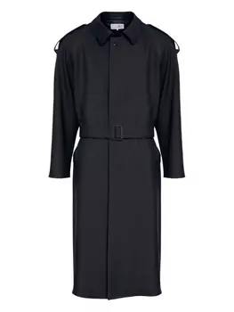 MM6 Maison Margiela шерстяной тренч, черный