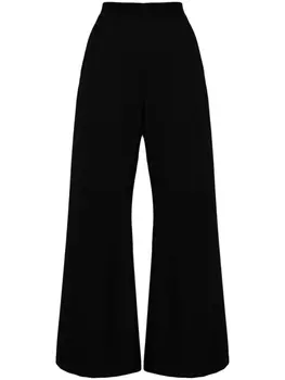 MM6 Maison Margiela широкие брюки с завышенной талией, черный