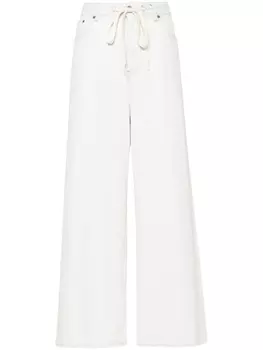 MM6 Maison Margiela широкие джинсы с кулиской, синий
