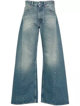 MM6 Maison Margiela широкие джинсы с заниженной талией, синий